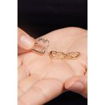 Fashion, accesorii si bijuterii - Femei - Bijuterii femei - Cercei femei - Cercei, Heliophilia, dama, metal, auriu, diametru 16 mm, antialergic - Infinity.ro