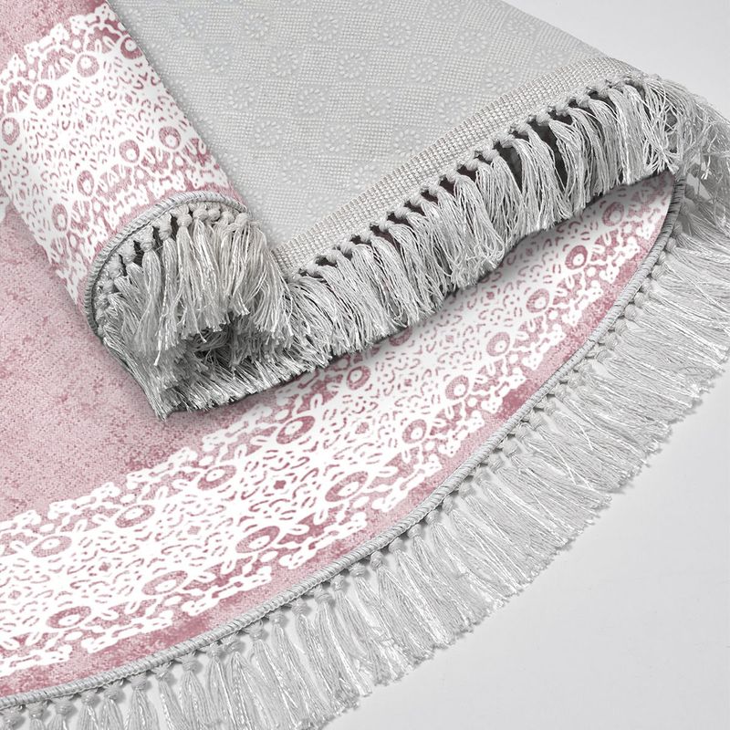 Casa si Gradina - Textile si covoare - Covoare - Covorase baie - Set covorase de baie, L'essentiel Maison, pudra, 50x60 cm si 60x100 cm, 100% poliester, antiderapant, 299ANR1662 - Infinity.ro