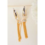 Fashion, accesorii si bijuterii - Femei - Bijuterii femei - Cercei femei - Cercei, Heliophilia, argint 925, argintiu, diametru 1,5 cm, lungime pandantiv 4 cm - Infinity.ro