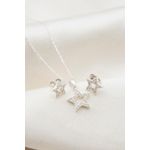 Fashion, accesorii si bijuterii - Femei - Bijuterii femei - Coliere femei - Set colier si cercei, Heliophilia, argint 925, argintiu alb - Infinity.ro