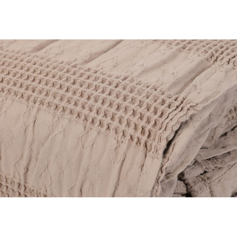 Casa si Gradina - Textile si covoare - Pături și cuverturi - Pături - Patura dubla, L'essentiel Maison, bej, 220x240 cm, 100% bumbac - Infinity.ro