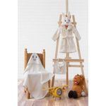 Jucarii, Copii si Bebe - Igiena si ingrijire - Baia bebelusului - Prosoape si halate de baie copii - Set baie bebelusi, L'essentiel Maison, crem, 100% bumbac, halat 0-2 ani, prosop 70x70 cm - Infinity.ro