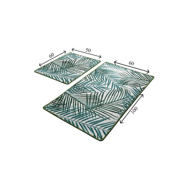 Casa si Gradina - Textile si covoare - Covoare - Covorase baie - Set covorase baie, L'essentiel Maison, multicolor, 50x60 cm si 60x100 cm, 100% poliester, antiderapant, 359CHL2366 - Infinity.ro