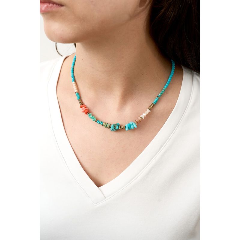 Fashion, accesorii si bijuterii - Femei - Bijuterii femei - Coliere femei - Colier, Heliophilia, metal, multicolor, unica, 757ELS1312 - Infinity.ro