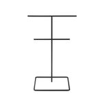 Casa si Gradina - Mobilier - Organizare si depozitare - Umerase si valeti - Suport bijuterii, Aberto Design, metal, negru, 15x30 cm - Infinity.ro