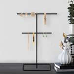 Casa si Gradina - Mobilier - Organizare si depozitare - Umerase si valeti - Suport bijuterii, Aberto Design, metal, negru, 15x30 cm - Infinity.ro