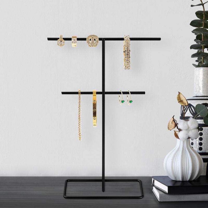 Casa si Gradina - Mobilier - Organizare si depozitare - Umerase si valeti - Suport bijuterii, Aberto Design, metal, negru, 15x30 cm - Infinity.ro