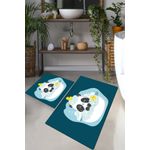 Casa si Gradina - Textile si covoare - Covoare - Covorase baie - Set covorase de baie, L'essentiel Maison, multicolor, 50x60 cm si 60x100 cm, 100% poliester, antiderapant, 510CHL1360 - Infinity.ro