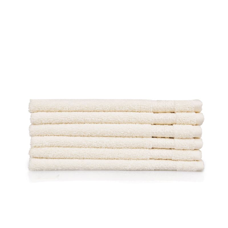 Casa si Gradina - Textile si covoare - Textile baie - Prosoape - Set prosoape de fata, L'essentiel Maison, crem, 30x50 cm, 100% bumbac, 6 bucati - Infinity.ro