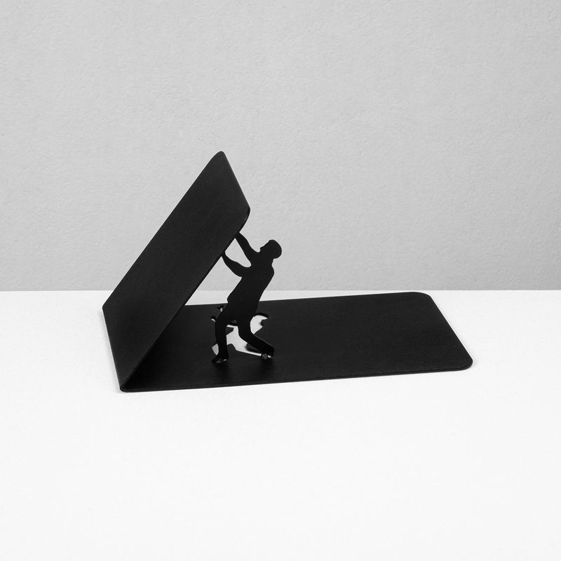 Carti si Birotica - Carti - Accesorii pentru cititori - Suport de carte, Aberto Design, metal, negru, 25.5x12.5x12 cm, 493RMC1140 - Infinity.ro