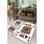Casa si Gradina - Textile si covoare - Covoare - Covorase baie - Set covorase de baie, L'essentiel Maison, multicolor, 50x60 cm (2 buc), 60x100 cm (1 buc), 100% poliester, antiderapant, 510CHL1316 - Infinity.ro