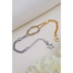 Fashion, accesorii si bijuterii - Femei - Bijuterii femei - Bratari femei - Bratara, Heliophilia, metal, argintiu auriu, marime universala - Infinity.ro