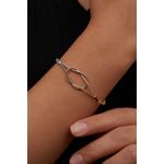 Fashion, accesorii si bijuterii - Femei - Bijuterii femei - Bratari femei - Bratara, Heliophilia, metal, argintiu auriu, marime universala - Infinity.ro