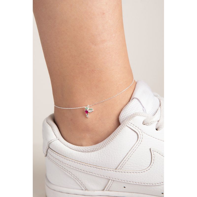 Fashion, accesorii si bijuterii - Femei - Bijuterii femei - Bratari femei - Bratara de glezna, Heliophilia, argint 925, argintiu, marime universala - Infinity.ro