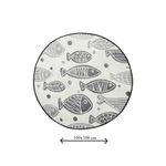 Casa si Gradina - Textile si covoare - Covoare - Covorase baie - Covoras de baie, L'essentiel Maison, multicolor, diametru 100 cm, 100% poliester, antiderapant, 359CHL1455 - Infinity.ro