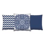 Casa si Gradina - Textile si covoare - Perne si pilote - Perne decorative - Set perne decorative, Aberto Design, multicolor, 43x43 cm, bumbac si poliester, 3 bucati, 417GRV0169 - Infinity.ro