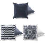 Casa si Gradina - Textile si covoare - Perne si pilote - Perne decorative - Set perne decorative, Aberto Design, multicolor, 43x43 cm, bumbac si poliester, 3 bucati, 417GRV0169 - Infinity.ro