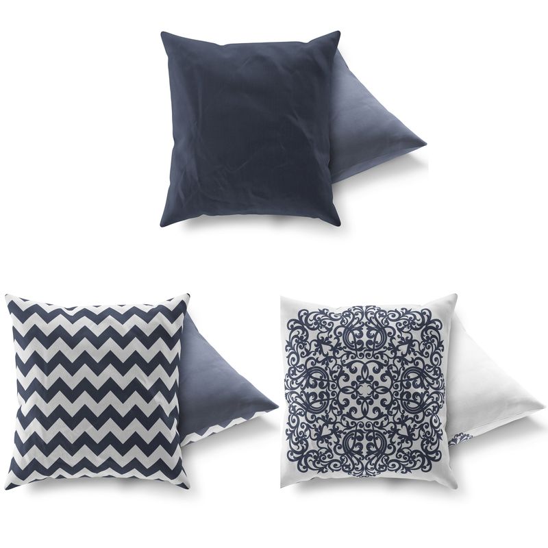 Casa si Gradina - Textile si covoare - Perne si pilote - Perne decorative - Set perne decorative, Aberto Design, multicolor, 43x43 cm, bumbac si poliester, 3 bucati, 417GRV0169 - Infinity.ro