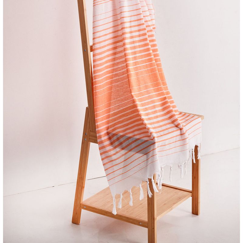 Casa si Gradina - Textile si covoare - Textile baie - Prosoape - Prosop de plaja fouta, L'essentiel Maison, portocaliu, 90x180 cm, 100% bumbac - Infinity.ro