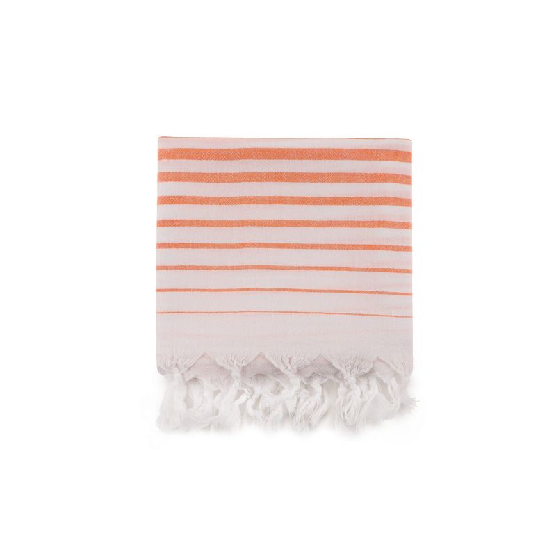Casa si Gradina - Textile si covoare - Textile baie - Prosoape - Prosop de plaja fouta, L'essentiel Maison, portocaliu, 90x180 cm, 100% bumbac - Infinity.ro