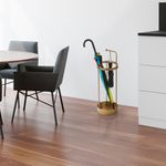Casa si Gradina - Decoratiuni - Obiecte decorative - Suporturi umbrele - Suport pentru umbrele, Aberto Design, metal, auriu, 22x22x67 cm - Infinity.ro