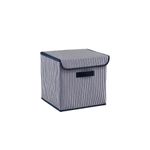 Casa si Gradina - Mobilier - Organizare si depozitare - Cutii depozitare - Cutie depozitare, Aberto Design, 70% poliester 30% bumbac, albastru marin, 30x30x30 cm - Infinity.ro