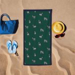 Casa si Gradina - Textile si covoare - Textile baie - Prosoape - Prosop de plaja, L'essentiel Maison, verde, 75x150 cm, 60% bumbac 40% poliester - Infinity.ro