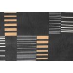 Casa si Gradina - Textile si covoare - Lenjerii de pat - Seturi de lenjerie - Set lenjerie de pat dublu, L'essentiel Maison, antracit auriu alb, 200x220 cm, 65% bumbac 35% poliester - Infinity.ro