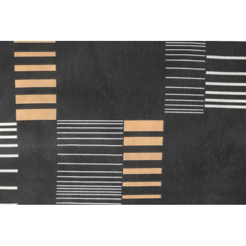 Casa si Gradina - Textile si covoare - Lenjerii de pat - Seturi de lenjerie - Set lenjerie de pat dublu, L'essentiel Maison, antracit auriu alb, 200x220 cm, 65% bumbac 35% poliester - Infinity.ro