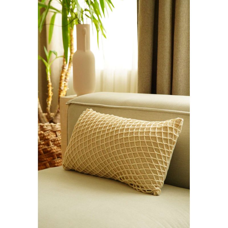 Casa si Gradina - Textile si covoare - Lenjerii de pat - Fete de perna - Husa perna decorativa, Aberto Design, bej, 30x50 cm, 100% bumbac, 150CRG1148 - Infinity.ro