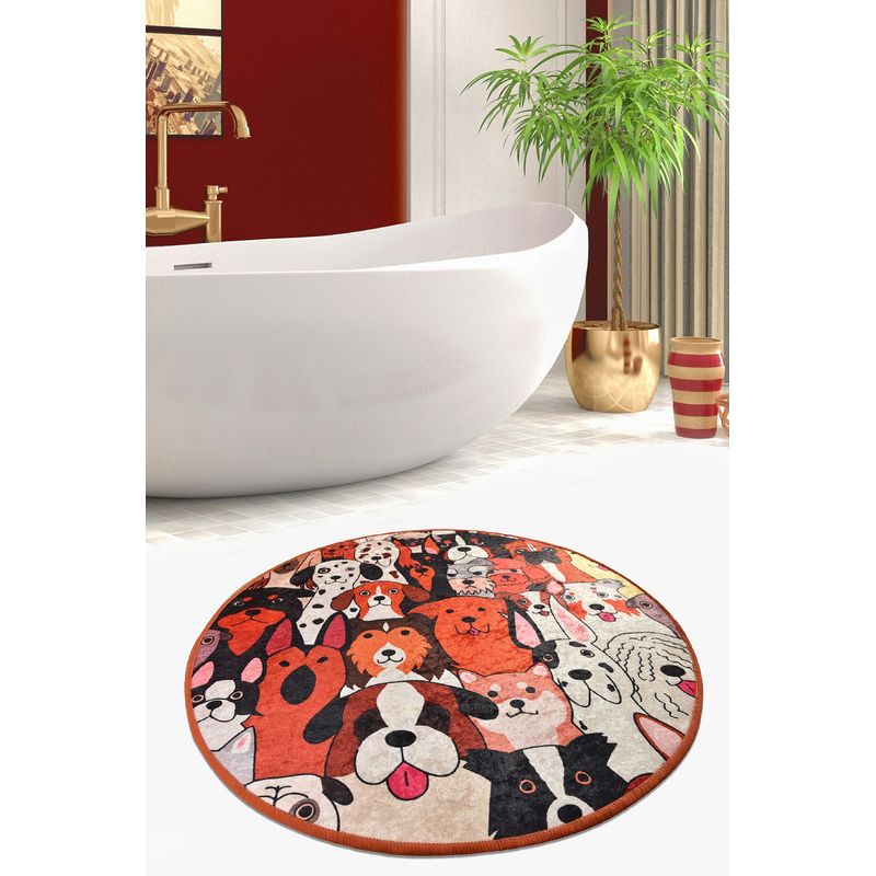 Casa si Gradina - Textile si covoare - Covoare - Covorase baie - Covoras de baie, L'essentiel Maison, multicolor, 140 cm, 100% poliester, antiderapant, 359CHL4248 - Infinity.ro