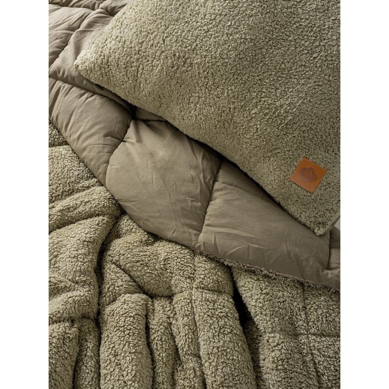 Casa si Gradina - Textile si covoare - Lenjerii de pat - Seturi de lenjerie - Set pilota si perna, L'essentiel Maison, stone, 155x215 cm, 100% poliester, lavabil la masina - Infinity.ro