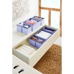 Casa si Gradina - Mobilier - Organizare si depozitare - Organizatoare pentru sertare si dulapuri - Set organizatoare din fetru, Aberto Design, albastru marin, 4 piese, 70% poliester 30% bumbac - Infinity.ro