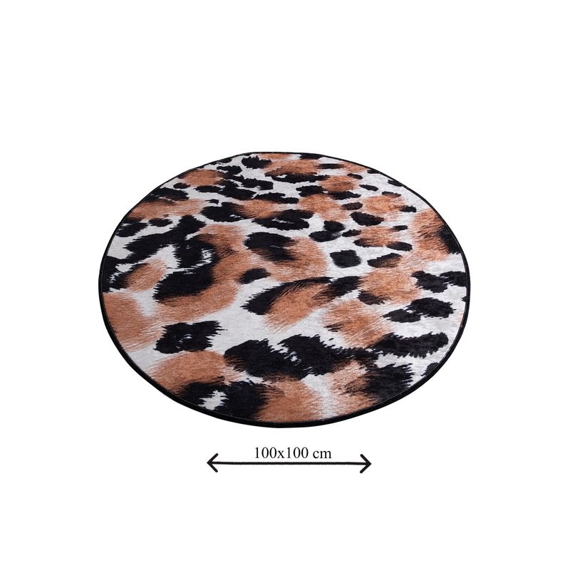 Casa si Gradina - Textile si covoare - Covoare - Covorase baie - Covoras de baie, L'essentiel Maison, multicolor, diametru 100 cm, 100% poliester, antiderapant, 359CHL1441 - Infinity.ro