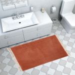 Casa si Gradina - Textile si covoare - Covoare - Covorase baie - Covoras de baie, L'essentiel Maison, maro, 100x120 cm, 100% acrilic, antiderapant - Infinity.ro