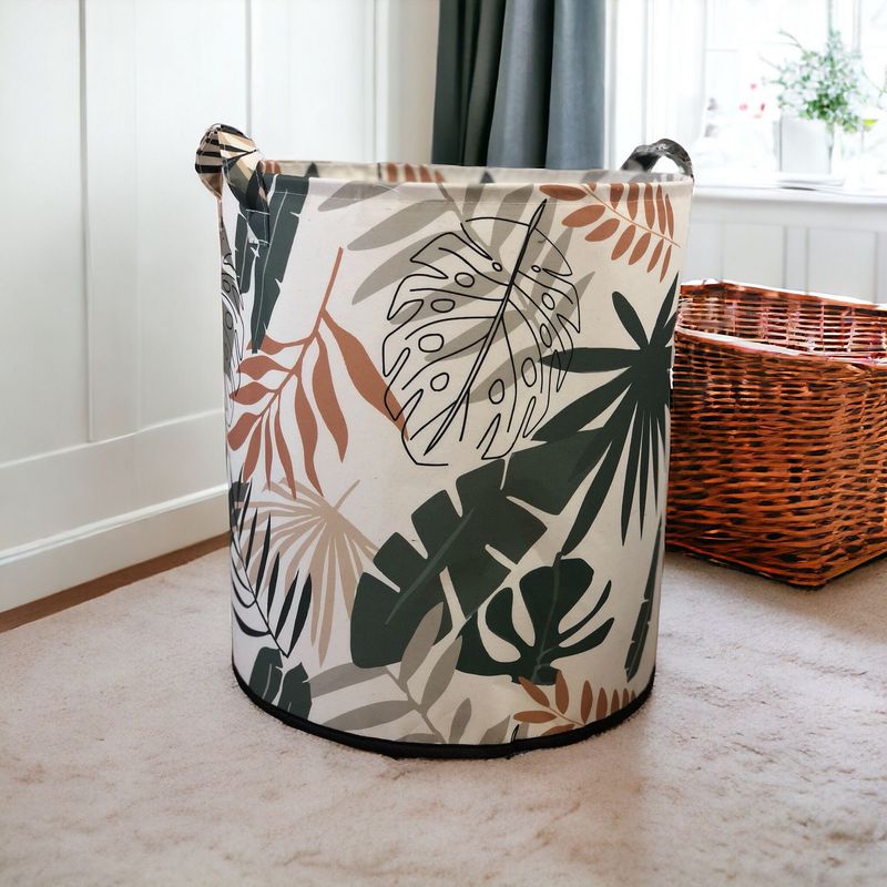 Casa si Gradina - Mobilier - Organizare si depozitare - Recipiente depozitare - Cos depozitare, Aberto Design, poliester si bumbac, multicolor, 37x40 cm, 488PRN1111 - Infinity.ro