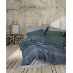 Casa si Gradina - Textile si covoare - Lenjerii de pat - Seturi de lenjerie - Set lenjerie de pat dubla, L'essentiel Maison, albastru, 200x220 cm, 50% bumbac 50% poliester - Infinity.ro