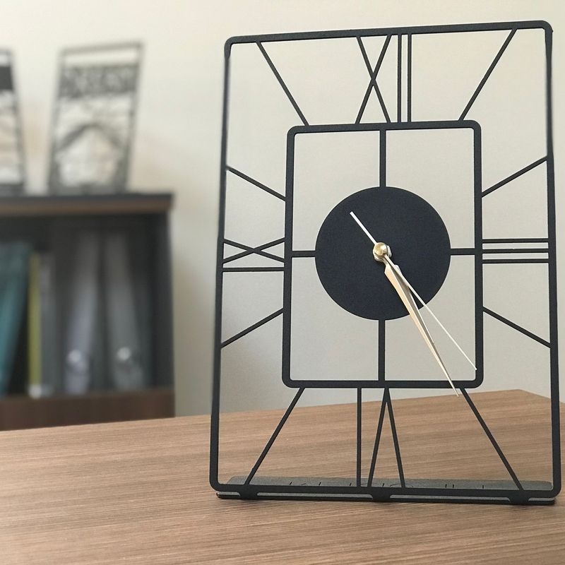 Casa si Gradina - Decoratiuni - Ceasuri - Ceas decorativ, Aberto Design, metal, negru, 20x30 cm - Infinity.ro