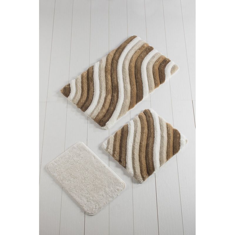 Casa si Gradina - Textile si covoare - Covoare - Covorase baie - Set covorase baie, L'essentiel Maison, multicolor, 40x60 cm, 50x60 cm, 60x100 cm, 100% acrilic, antiderapant, 359CHL3127 - Infinity.ro
