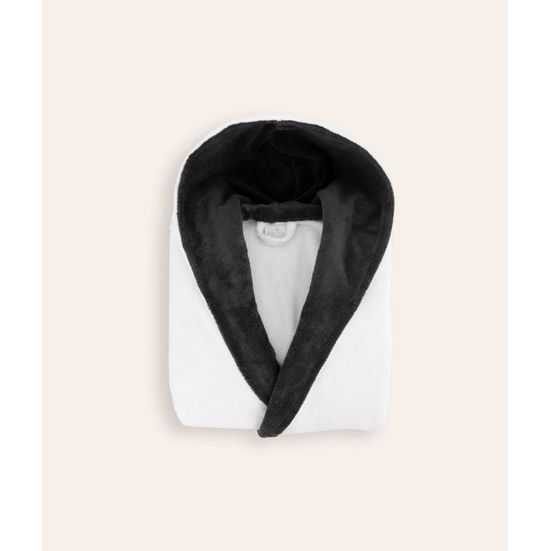 Casa si Gradina - Textile si covoare - Textile baie - Halate de baie - Halat de baie, L'essentiel Maison, alb negru, l/xl, 100% bumbac, 300 gr/m² - Infinity.ro