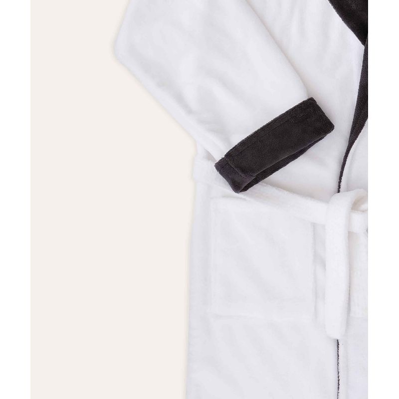 Casa si Gradina - Textile si covoare - Textile baie - Halate de baie - Halat de baie, L'essentiel Maison, alb negru, l/xl, 100% bumbac, 300 gr/m² - Infinity.ro