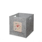 Casa si Gradina - Mobilier - Organizare si depozitare - Recipiente depozitare - Cos depozitare, Aberto Design, pasla, gri, 30x30x32 cm - Infinity.ro