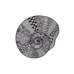 Casa si Gradina - Textile si covoare - Covoare - Covorase baie - Covoras de baie, L'essentiel Maison, alb-negru, diametru 140 cm, 100% poliester, antiderapant - Infinity.ro