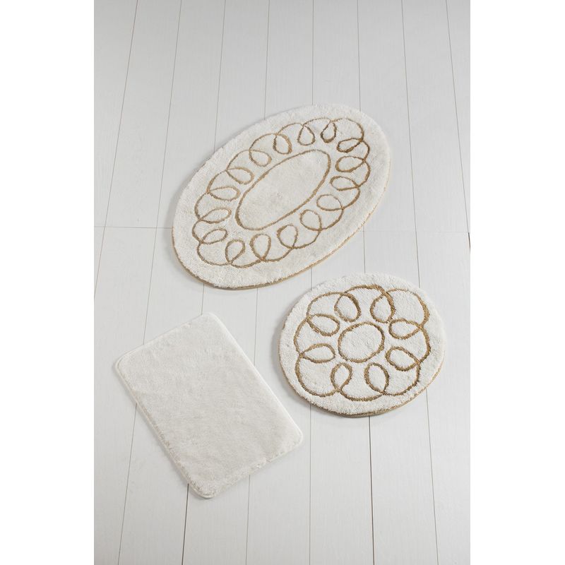 Casa si Gradina - Textile si covoare - Covoare - Covorase baie - Set covorase de baie, L'essentiel Maison, multicolor, 40x60 cm, 50x60 cm, 60x100 cm, 100% acrilic, antiderapant, 351ALS2007 - Infinity.ro