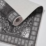 Casa si Gradina - Textile si covoare - Covoare - Covorase baie - Set covorase de baie, L'essentiel Maison, gri, 50x60 cm si 60x100 cm, 100% poliester, antiderapant, 299ANR1693 - Infinity.ro