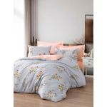 Casa si Gradina - Textile si covoare - Lenjerii de pat - Seturi de lenjerie - Set lenjerie pat dublu, L'essentiel Maison, albastru gheata, 200x220 cm, bumbac si poliester, 120 fire - Infinity.ro