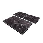 Casa si Gradina - Textile si covoare - Covoare - Covorase baie - Set covorase de baie, L'essentiel Maison, gri inchis, 60x100 cm si 50x60 cm, 100% poliester, antiderapant - Infinity.ro