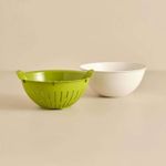 Casa si Gradina - Bucatarie si vesela - Ustensile bucatarie - Site bucatarie, strecuratori si accesorii - Strecuratoare, Aberto Design, plastic, verde, 25.5x25.5x10.8 cm - Infinity.ro