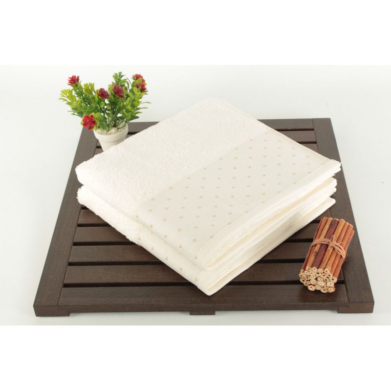 Casa si Gradina - Textile si covoare - Textile baie - Prosoape - Set prosoape de maini, L'essentiel Maison, ecru crem, 50x90 cm, 100% bumbac - Infinity.ro