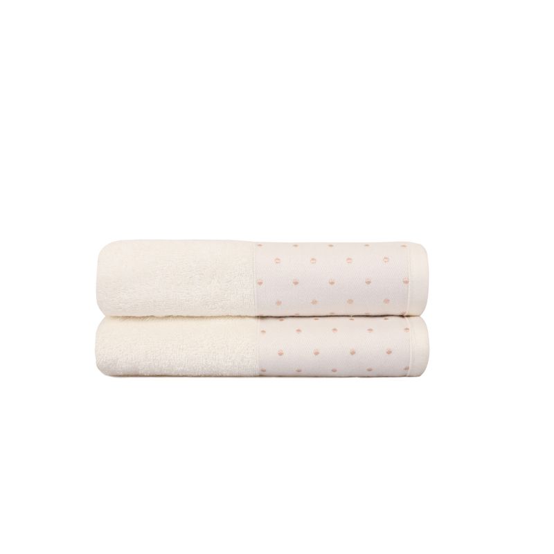 Casa si Gradina - Textile si covoare - Textile baie - Prosoape - Set prosoape de maini, L'essentiel Maison, ecru crem, 50x90 cm, 100% bumbac - Infinity.ro